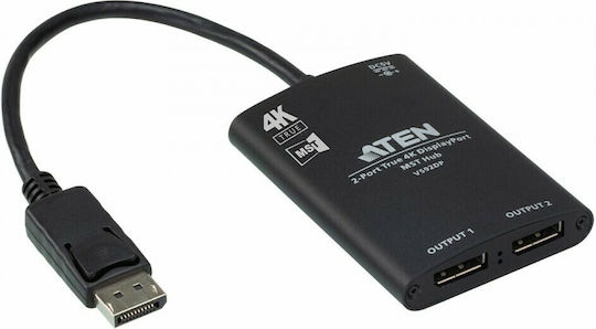 Aten Convertor DisplayPort Masculin În DisplayPort 2x Femelă 1 Bucată VS92DP