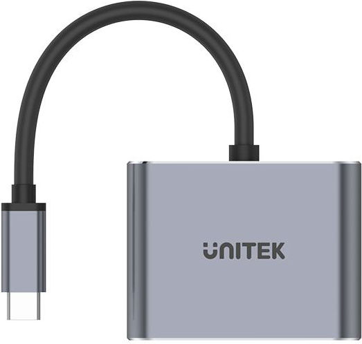 Unitek Converter USB-C male to HDMI / VGA female Gray 1pcs V1126A