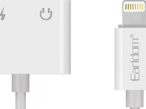 Earldom ЕТ-ОТ33 Μετατροπέας Lightning male σε 3.5mm / Lightning female Λευκό 1τμχ