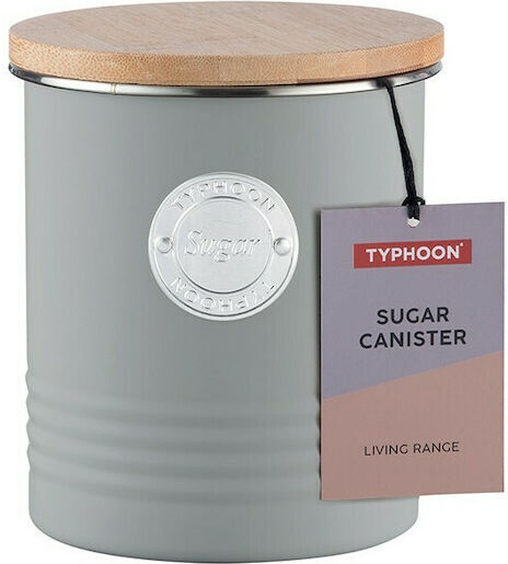 Typhoon Vase für Zucker mit luftdichtem Deckel Metallisch Gray 1000ml