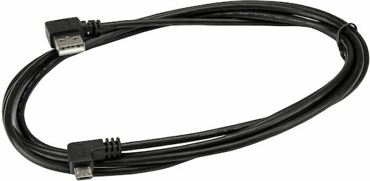StarTech Angle (90°) USB 2.0 to micro USB Cable Μαύρο 2m (USB2AUB2RA2M)