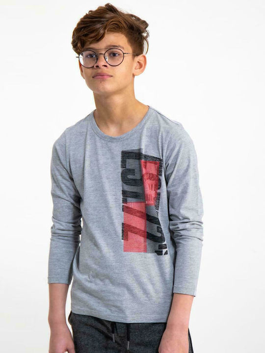 Kinderhemd Langarm Gray