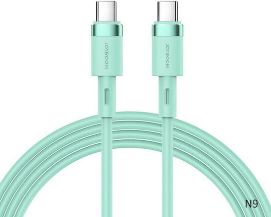 Joyroom S-1830N9 USB 2.0 Cable USB-C male - USB-C 60W Πράσινο 1.8m