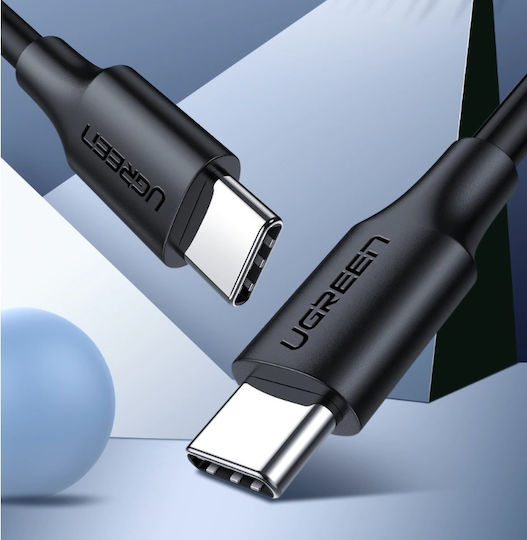 Ugreen US286 USB 2.0 Cable USB-C male - USB-C 60W Μαύρο 1m 50997