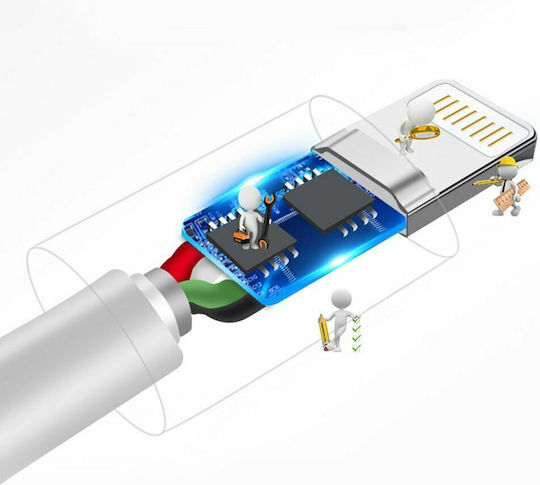 Dudao L1T USB 2.0 Kabel USB Typ-C männlich - USB-A Weiß 1m L1T