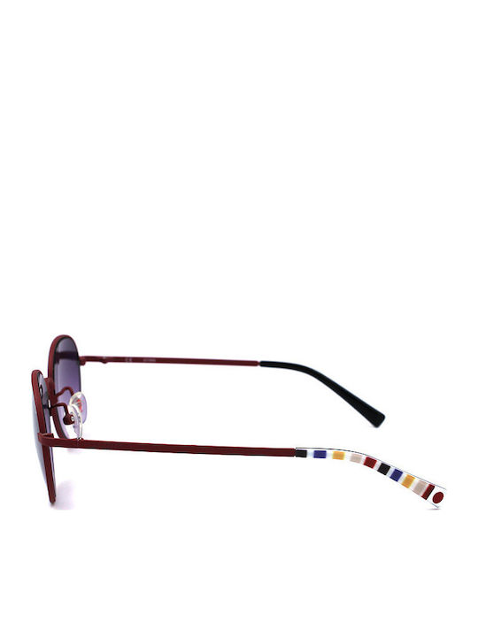 Sting Women's Sunglasses with Burgundy Metal Frame and Purple Gradient Lens SSJ403 0AKC