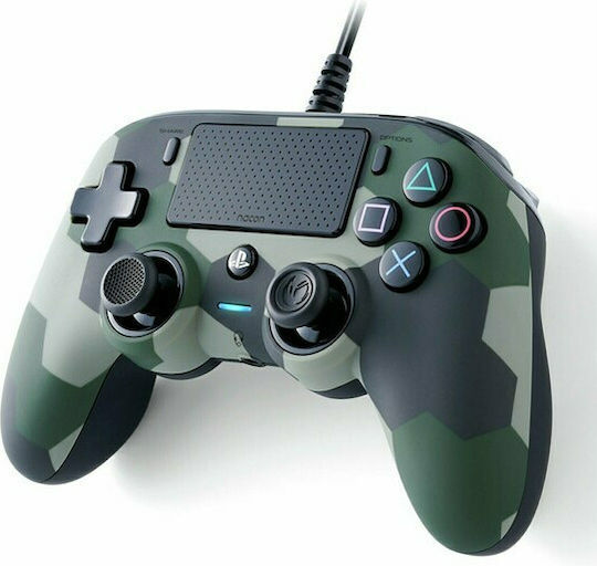Nacon Wired Compact Gamepad for PS4 Camo Green