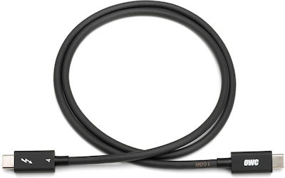 OWC USB 2.0 Kabel USB-C männlich - Thunderbolt 3 Schwarz 2m (OWCCBLTB4C2.0M)