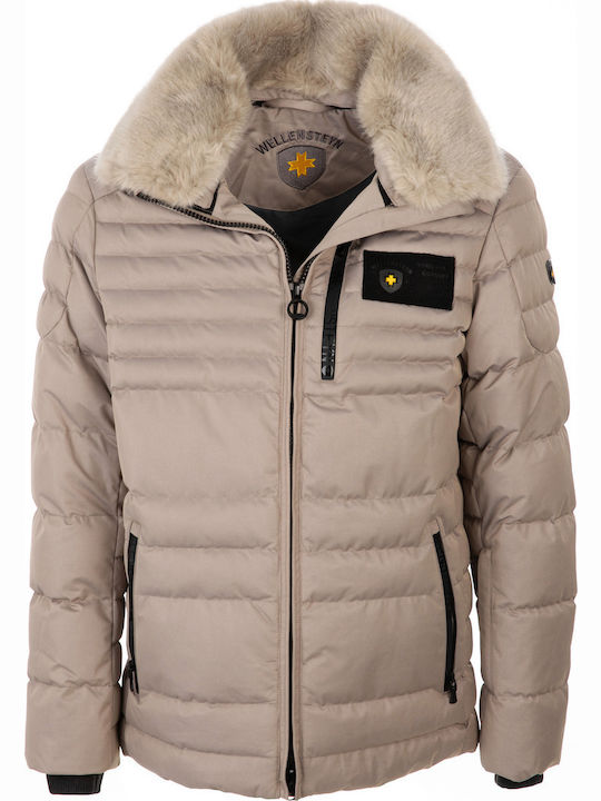 Geacă de Iarnă Puffer Bej