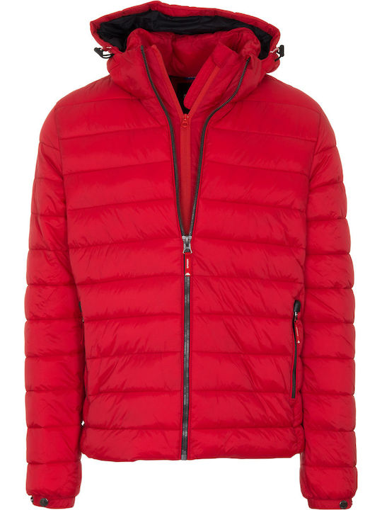 Geci Barbati Classic Fuji Iarna Puffer Roșu