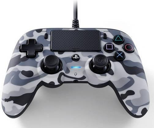 Nacon Wired Compact Gamepad για PS4 Camo Grey