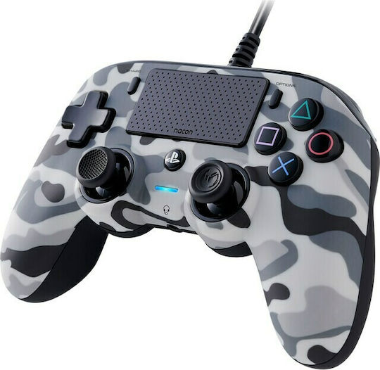 Nacon Wired Compact Gamepad για PS4 Camo Grey