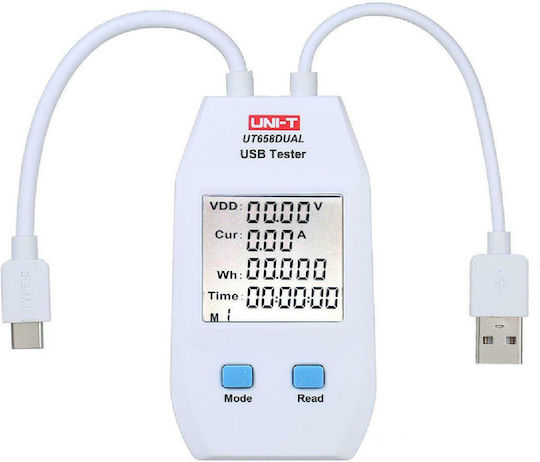 Uni-T UT658DUAL Уред за тестване на ПК USB порт