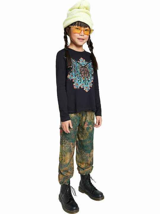 Παιδική Μπλούζα Μακρυμάνικη Μαύρη Kid Mandala