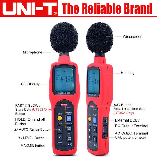 Uni-T UT352 Decibel Meter 30-130dB