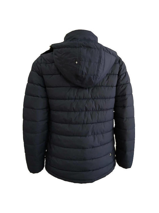 Basehit Geacă pentru bărbați de iarnă Puffer Impermeabil Navy