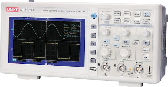 Uni-T UTD2025CL Осцилоскоп Пейка 25MHz с 2 Аналогови канали и 7" Екран