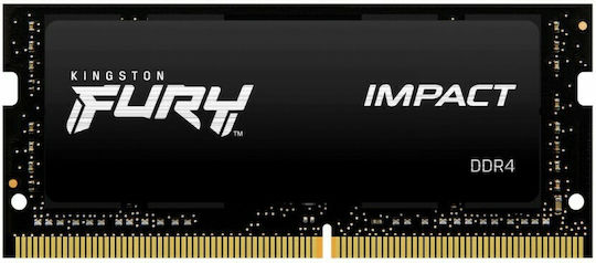 Kingston Fury Impact DDR4 32GB RAM με 2x16GB Modules και Ταχύτητα 3200 για Laptop