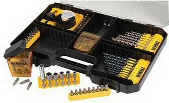 Dewalt Set of 100 in Casetina Drills for Metal, Wood and Masonry