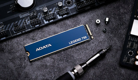 Adata Legend 750 SSD 500GB τύπου M.2 με σύνδεση PCI Express 3.0 και Ψύκτρα ALEG-750-500GCS