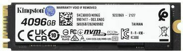 Kingston KC3000 SSD 4.1TB τύπου M.2 με σύνδεση PCI Express 4.0 (PS5 Compatible) SKC3000D/4096G