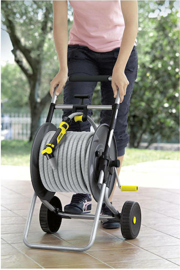 Karcher HT 80 M Wheeled Garden Hose Box for Hose up to 80m with Rewind Handle