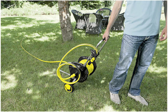 Karcher HT4500 Wheeled Garden Hose Box for Hose up to 50m with Rewind Handle