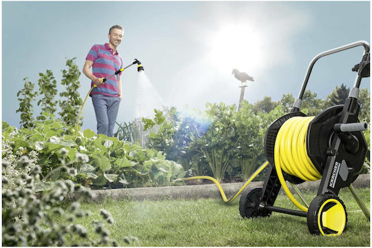 Karcher HT4500 Wheeled Garden Hose Box for Hose up to 50m with Rewind Handle