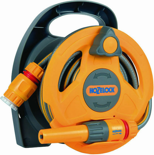 Hozelock Micro Reel Garden Hose Box With 10m Hose With Rewind Handle