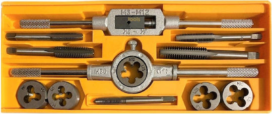 Epica Star EP-30597 Tap & Die Sets with Tap Wrench 12pcs
