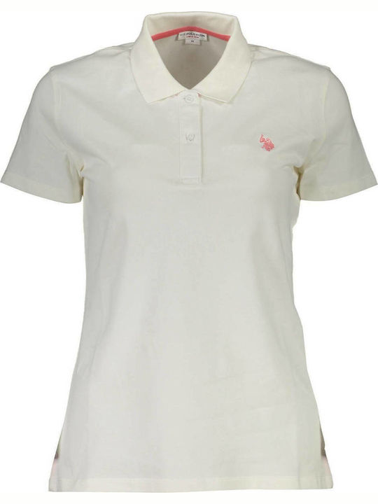 Women's Polo Blouse Short Sleeve White