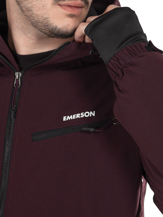 Winter Jacke Wasserdicht und Winddicht Burgundisch