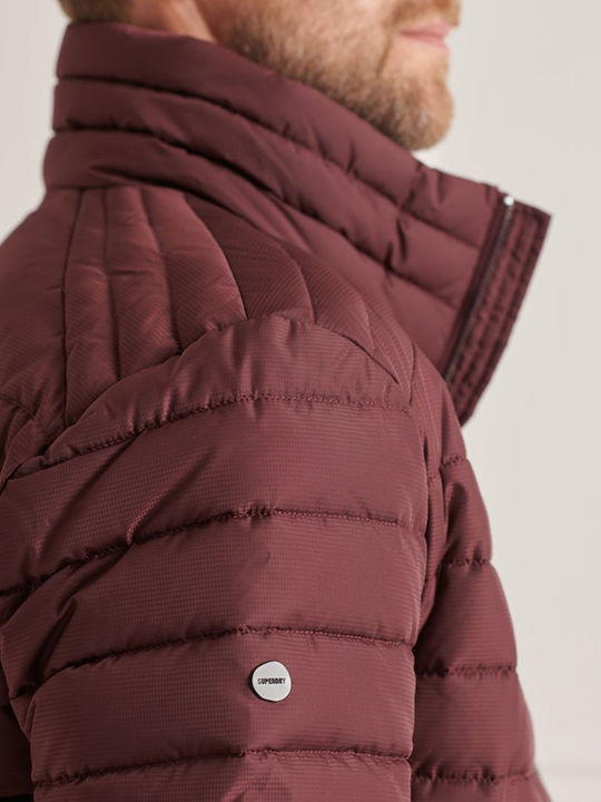Jachetă Fuji Puffer Burgundy
