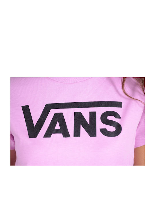 Γυναικείο T-shirt Λιλά με Στάμπα
