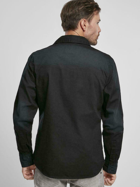 Brandit BD4018 Men's Shirt Long Sleeve Denim Black 4018.2