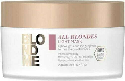 Schwarzkopf All Blondes Light Xmas 2021 Hair Treatment Set for Colored Hair with Shampoo and Mask 3pcs