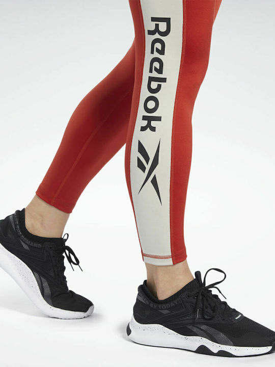 Workout Ready Logo Women's Long Training Legging Red