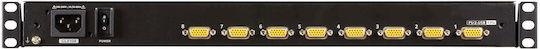 Aten 8-Port PS/2-USB VGA Single Rail WideScreen LCD KVM Switch
