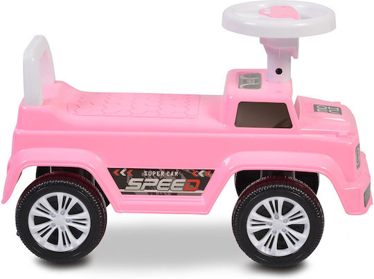 Moni Speed Αυτοκινητάκι Ride On για 12+ μηνών Ροζ