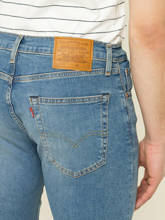 512 Ανδρικό Παντελόνι Τζιν Ελαστικό με Slim Tapered Εφαρμογή Pelican Rust