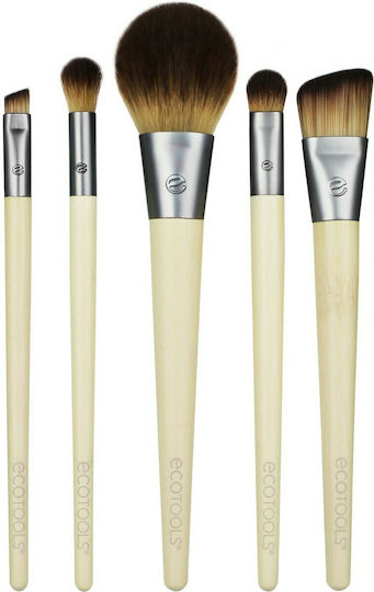 EcoTools Professional Set with Makeup Brushes made of Synthetic Hair Start The Day Beautiful 5pcs