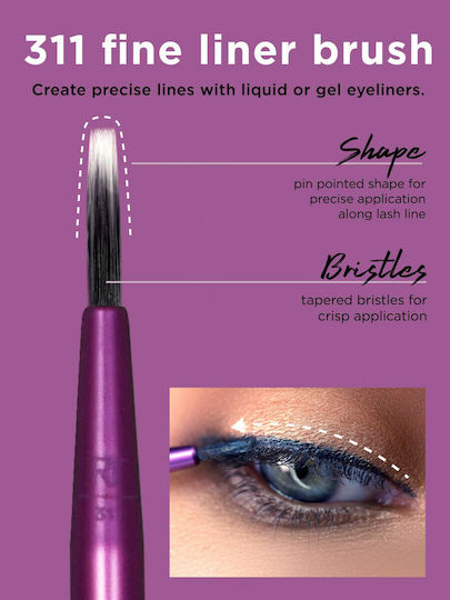 Real Techniques Set with Makeup Brushes made of Synthetic Hair Everyday Eye Essentials 8pcs