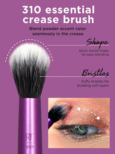 Real Techniques Set with Makeup Brushes made of Synthetic Hair Everyday Eye Essentials 8pcs