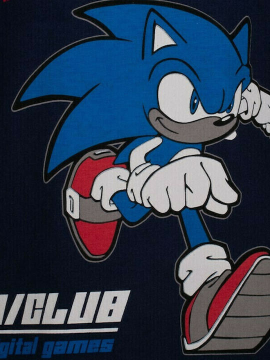 Nina Club Детска Лятна Синя Пижама Sonic