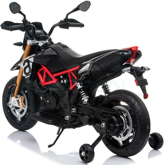 Παιδική Μηχανή Licensed Aprilia Dorsoduro 900 Ηλεκτροκίνητη 12 Volt Μαύρη για 8+ ετών