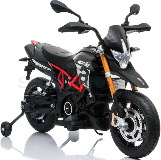 Παιδική Μηχανή Licensed Aprilia Dorsoduro 900 Ηλεκτροκίνητη 12 Volt Μαύρη για 8+ ετών