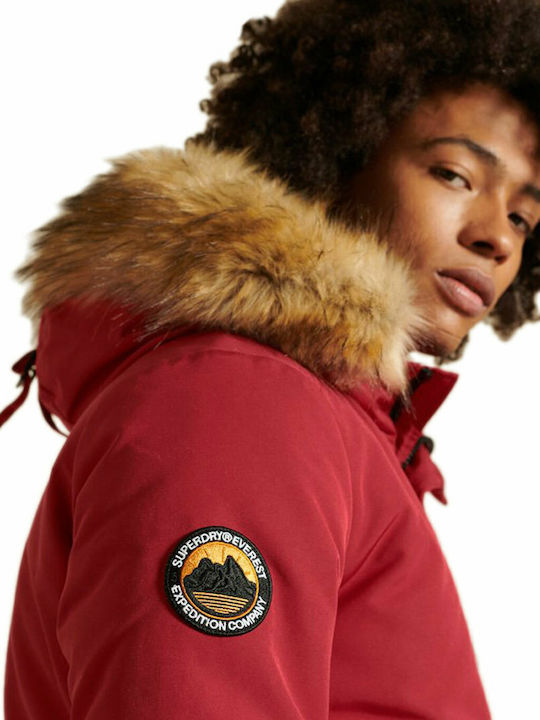EVEREST Χειμωνιάτικο Μπουφάν Bomber Κόκκινο