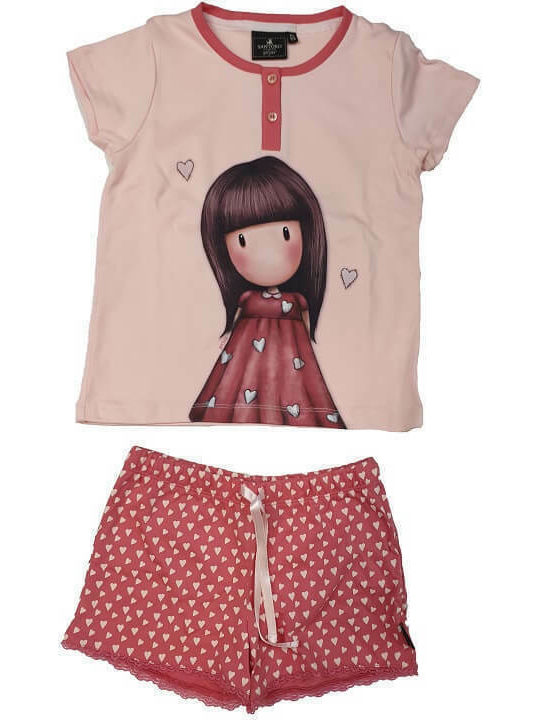 Santoro Kids' Pajamas Summer Pink