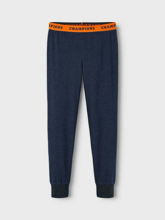 Name It Pijama pentru copii De iarnă Din bumbac Albastru