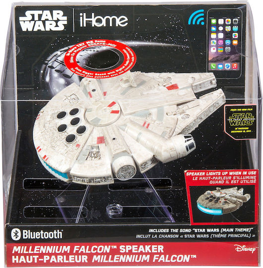 eKids Star Wars Bluetooth Speaker 3W with Battery Life up to 8 hours Millennium Falcom